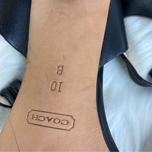 Coach Strappy Patent Leather Heels Sandals - Picture 6 of 6